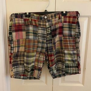 Madras Plaid polo by Ralph Lauren Shorts Men’s 42